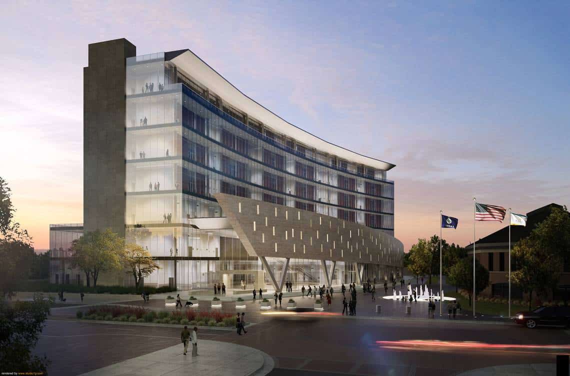 <i>Rendering of the new Johnson County Courthouse in Olathe, Kans.</i>