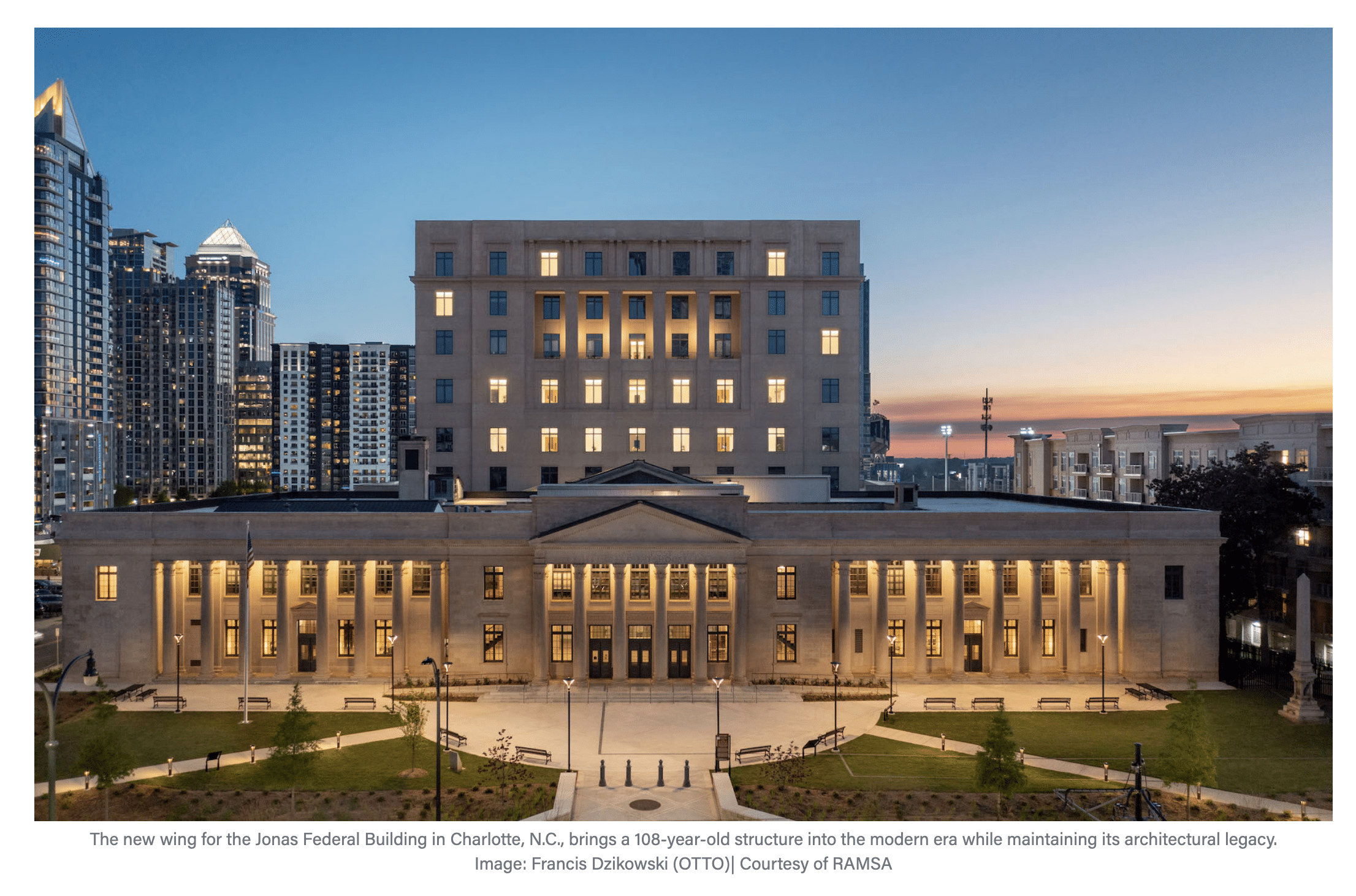 charles r jonas federal building courthouse modernization addition